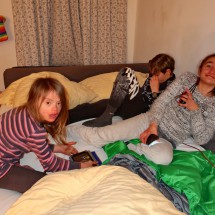 Sarah, Jay and Rosemarie in our apartment